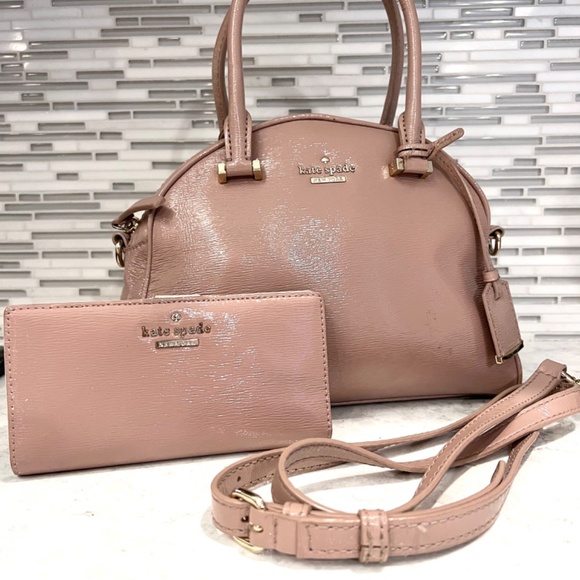 Kate Spade Handbag With Matching Shoulder Strap and Wallet - Picture 2 of 7